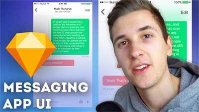 FINALLY: New Sketch Tutorials. Messaging App UI