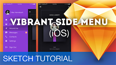 Vibrant Side Menu UI/UX